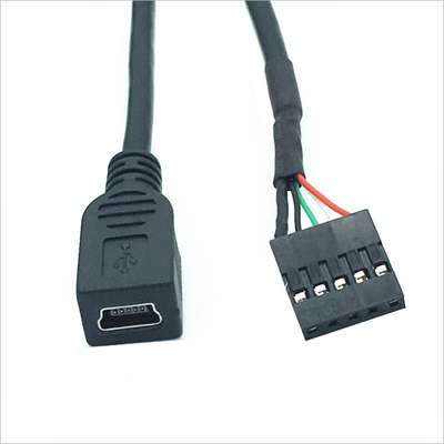 Pitch 2.54mm 5 Pin Electronics Wire Harness For Computer Motherboard