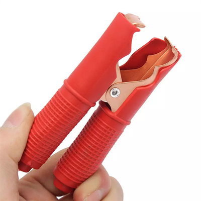 Car Battery Insulated Alligator Clips Red Black 90mm For Testing