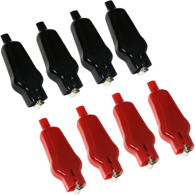 Double End 20A Insulated Alligator Clips For Electrical Jumper Wire