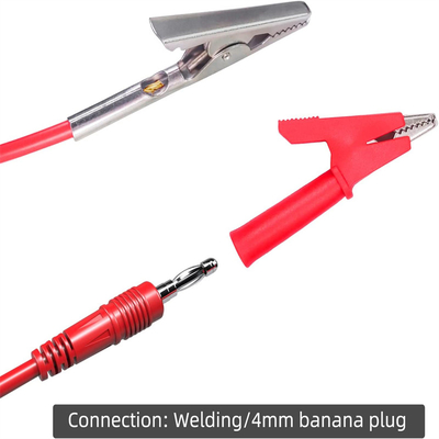 PVC Insulated Crocodile Clips Heavy Duty 1000V 20A For Home Electrical Laboratory