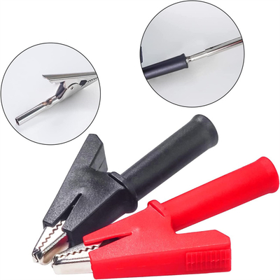 PVC Insulated Crocodile Clips Heavy Duty 1000V 20A For Home Electrical Laboratory