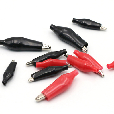 Multicolor 10A Insulated Alligator Clips Stable For Testing Probe Meter