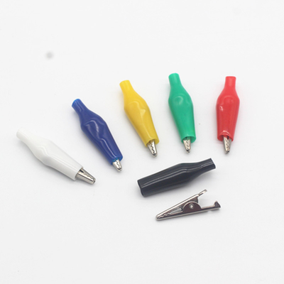 Multicolor 10A Insulated Alligator Clips Stable For Testing Probe Meter