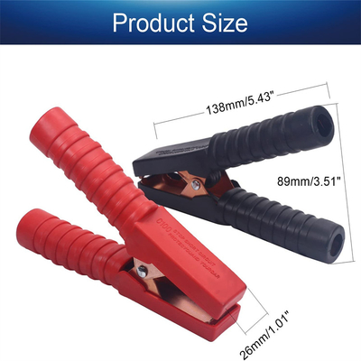 ROHS Durable Insulated Alligator Clips 300A For 12 Volt Battery