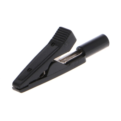 ROHS Practical Electrical Alligator Clips , Nickel Plated Crocodile Clamp For Battery