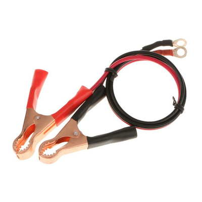 Practical Car Inverter Battery Cable With Alligator Clips To OT Ring Terminals