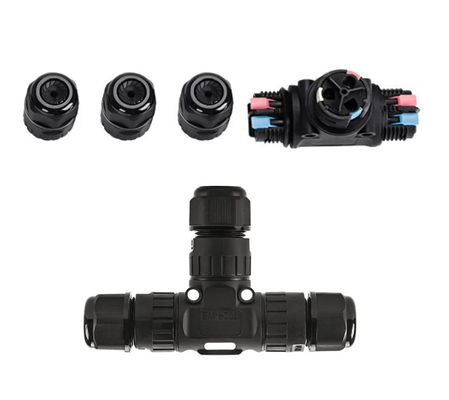Underground T Shape Connector IP68 Waterproof Junction Box Connectors Quick Installation