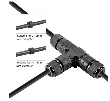 Underground T Shape Connector IP68 Waterproof Junction Box Connectors Quick Installation