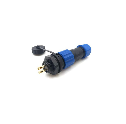 13mm Waterproof Aviation Connector IP67 2Pin Panel Mount LED Light Wire Connector