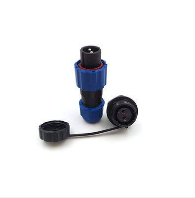 13mm Waterproof Aviation Connector IP67 2Pin Panel Mount LED Light Wire Connector