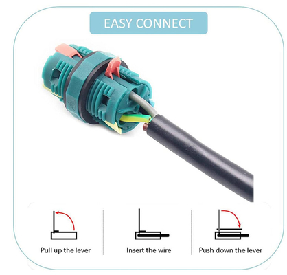 IP68 Waterproof Junction Box Connectors M20 2 Pin Outdoor Electrical Cable Connectors