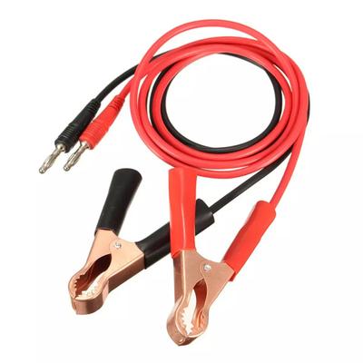 Rubber 80mm Car Battery Alligator Clips Red Black Color Durable
