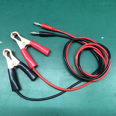 Rubber 80mm Car Battery Alligator Clips Red Black Color Durable