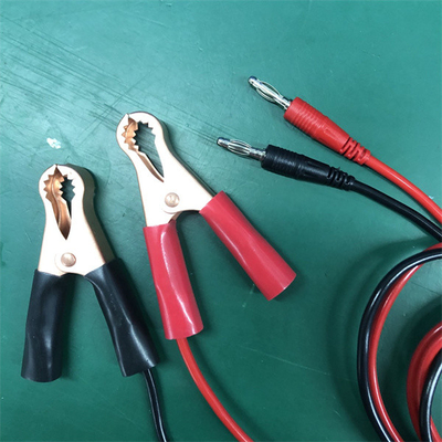 Rubber 80mm Car Battery Alligator Clips Red Black Color Durable