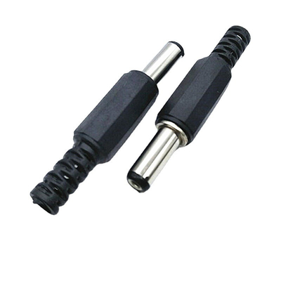 5.5x2.1mm Black RC Battery Connectors Plastic Male Female DC Power
