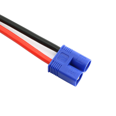 14AWG Silicone EC3 RC Charger Cable Serbaguna Warna Merah Hitam
