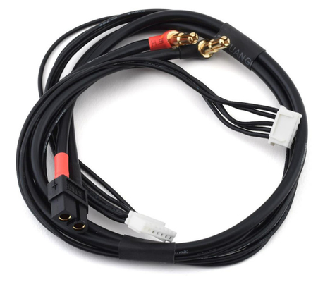 Kabel Pengisian Arus Tinggi 2S dengan Konektor Peluru Padat 4mm & 5mm 10/12/14awg 610mm
